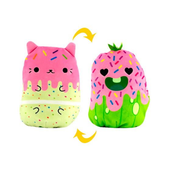 М’яка іграшка Cats Vs Pickles 2 в 1 – КОТИК ТА ОГІРОК СОЛОДОЩІ