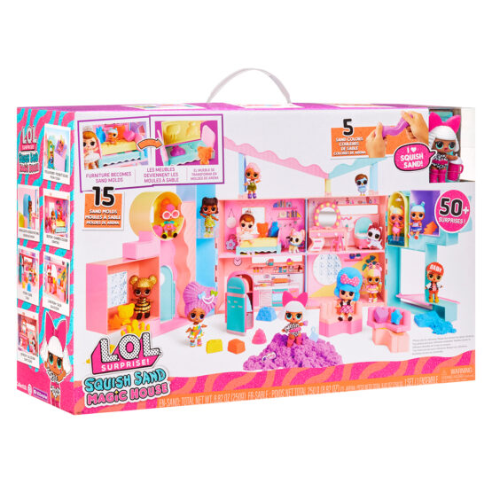 Ігровий набір з лялькою L.O.L. SURPRISE! серії “Squish Sand” – ЧАРІВНИЙ ДОМ (з аксес.)