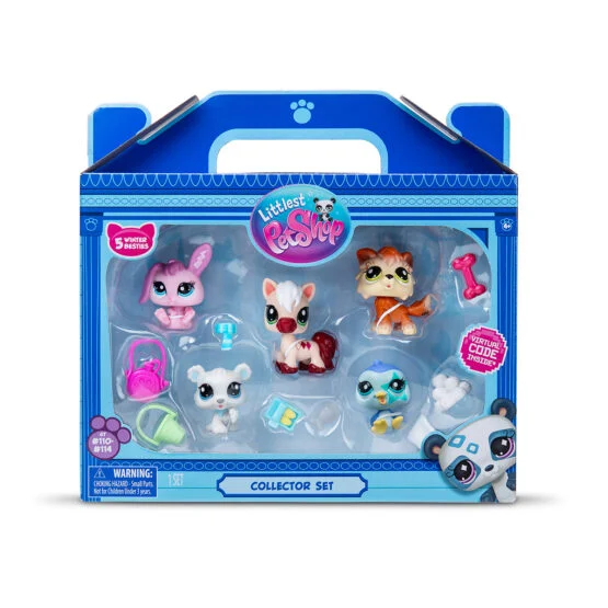 Ігровий набір LITTLEST PET SHOP – ЗИМОВІ ПРИГОДИ (5 фігурок, аксес.)
