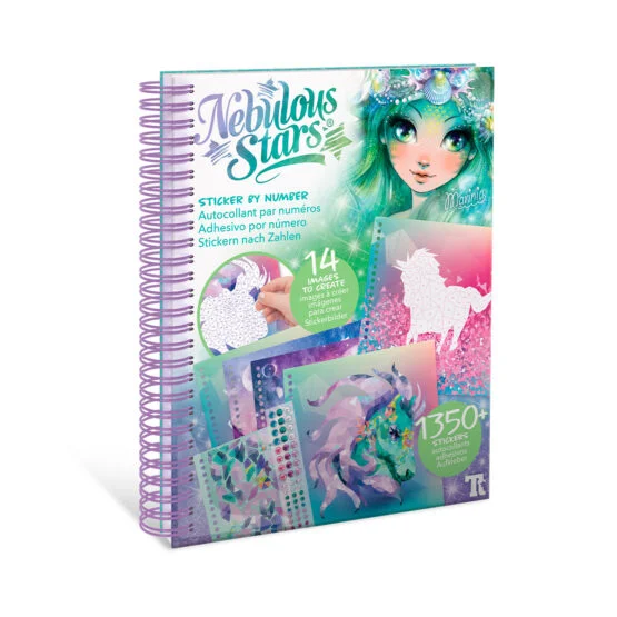 Набір для творчості NEBULOUS STARS – СКЕТЧБУК: СТИКЕРИ ЗА НОМЕРАМИ
