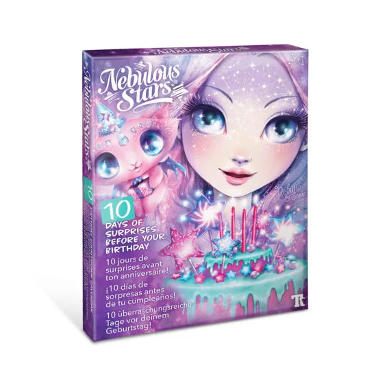 Набір для творчості NEBULOUS STARS –  АДВЕНТ–КАЛЕНДАР ДЕНЬ НАРОДЖЕННЯ, 10 СЮРПРИЗІВ