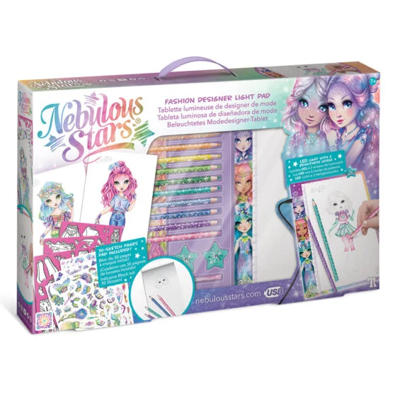 Набір для творчості із світловим планшетом NEBULOUS STARS – МОДА ТУМАННИХ ЗІРОК