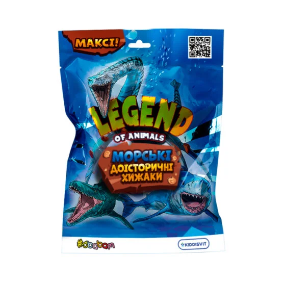 Стретч-іграшка у вигляді тварини серії LEGEND OF ANIMALS – МОРСЬКІ ДОІСТОРИЧНІ ХИЖАКИ (у диспл.)