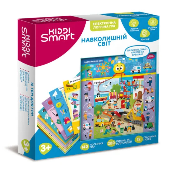 Електронна логічна гра KIDDI SMART – ВІКТОРИНА НАВКОЛИШНІЙ СВІТ