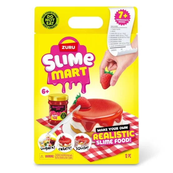 Ігровий набір зі слаймами SLIME MART серії “Shopping Bag” – ПОЛУНИЧНИЙ ЧИЗКЕЙК