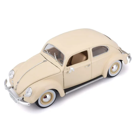 Автомодель – VOLKSWAGEN KÄFER BEETLE (1955) (бежевий, 1:18)