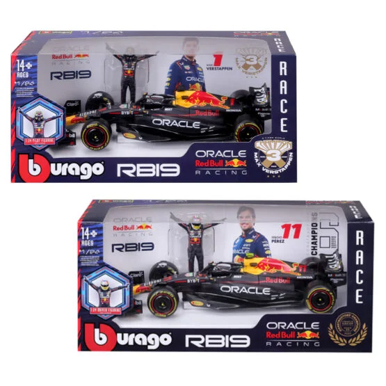 Автомодель з фігуркою – RED BULL RACING RB19 (1:24)