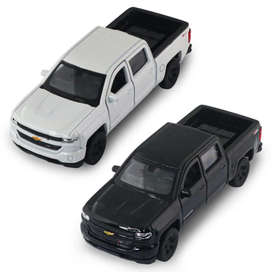 Автомодель – CHEVROLET SILVERADO 2017 (перламутрово-білий, чорний)