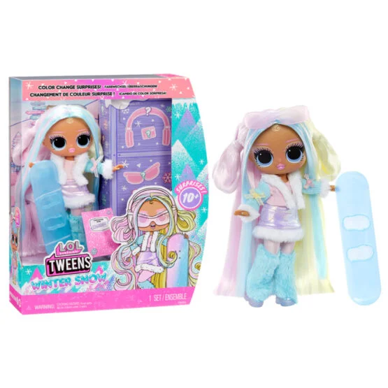 Ігровий набір з лялькою L.O.L.SURPRISE! серії “Tweens Winter Snow” – ЦУКЕРОЧКА (з аксес.)