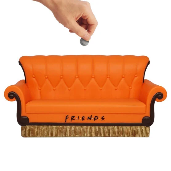 Скарбничка MONOGRAM серії “Друзі” – ПОМАРАНЧЕВИЙ ДИВАН