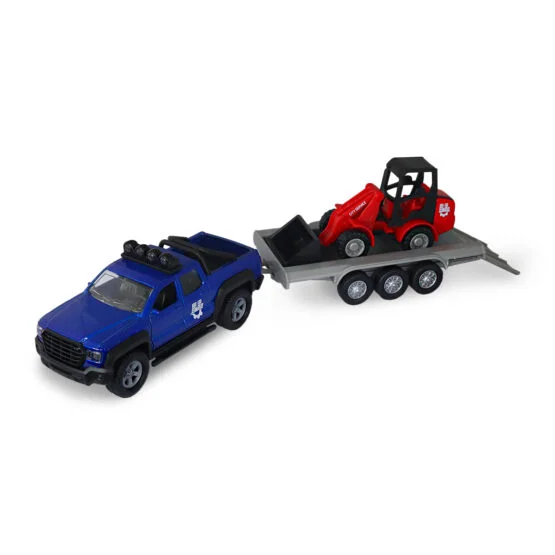 Ігровий набір – ПОЗАШЛЯХОВИК З ПРИЧІПОМ І НАВАНТАЖУВАЧЕМ (світло, звук)