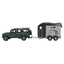Ігровий набір – LAND ROVER (з причіпом і фігурками коней)
