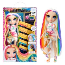 Ігровий набір з лялькою RAINBOW HIGH (РЕЙНБОУ ХАЙ) серії “Крейда для волосся та стиль” – АМАЯ