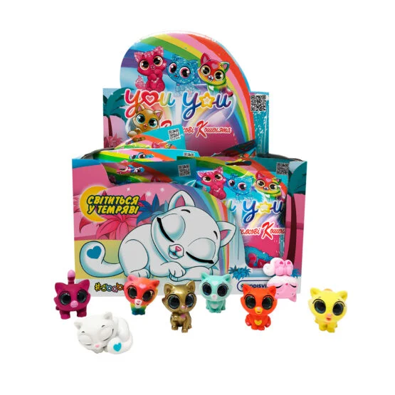 Колекційна фігурка-сюрприз YOU YOU – ВЕСЕЛКОВІ КОШЕНЯТА (12 шт., в диспл.)