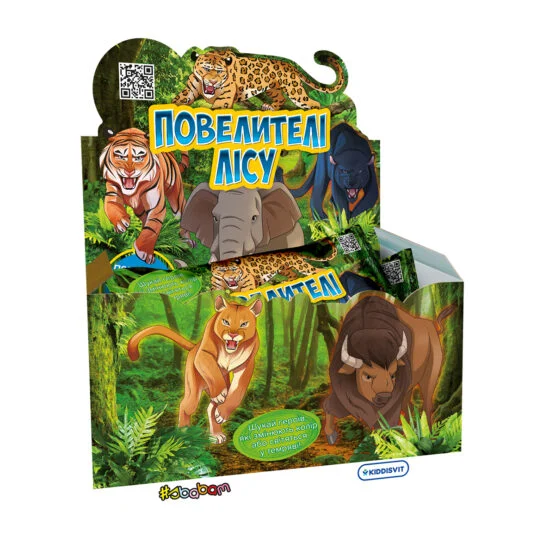 Стретч-іграшка у вигляді тварини – ПОВЕЛИТЕЛІ ЛІСУ (12 шт., в дисплеї)