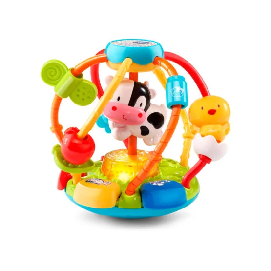 Розвиваюча іграшка-м’ячик – ТРЯСИ І КРУТИ (озвуч. рос. мов.)