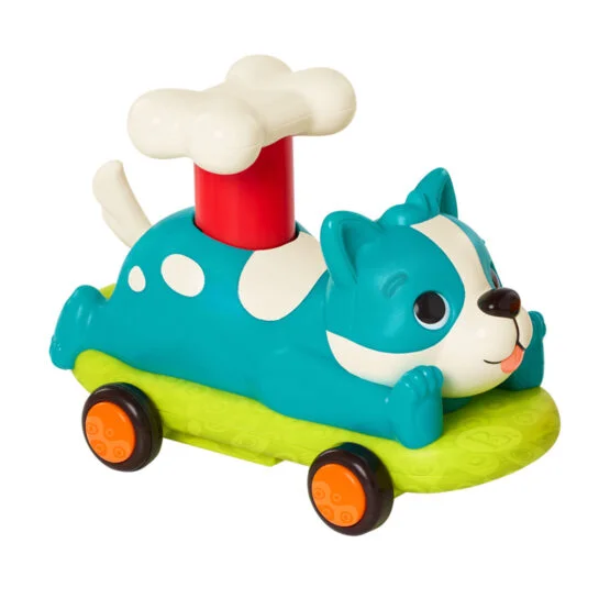 Машинка інерційна серії “Лапкомобілі” – ПЕСИК, КОЛІР БІРЮЗА