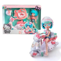 Ігровий набір 4SF MANGA DOLLS серії “Hello Kitty” – КРАСУНЯ ПІНК НА СКУТЕРІ (з аксес.)
