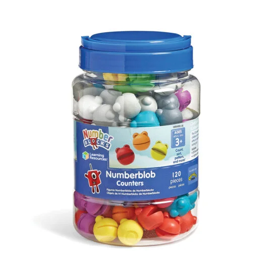 Ігровий набір для навчання лічбі LEARNING RESOURCES серії “Numberblocks” – ВЕСЕЛІ ЖАБКИ NUMBERBLOBS