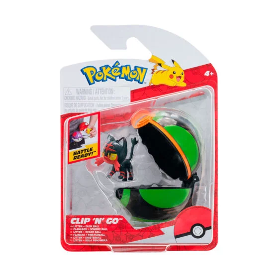 Ігровий набір POKEMON W16 – ЛІТТЕН У ПОКЕБОЛІ (ігрова фігурка, покебол)