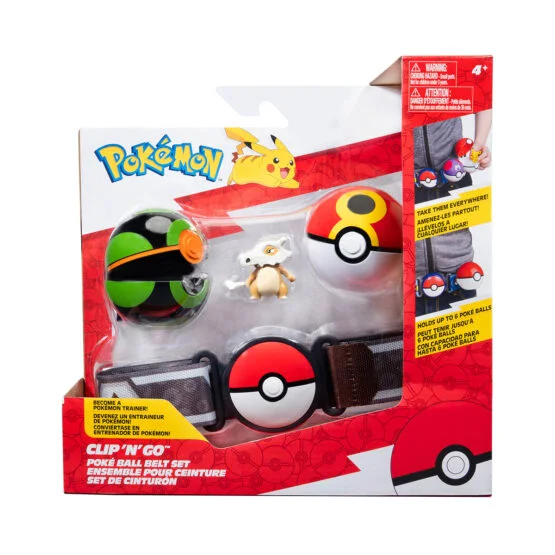 Ігровий набір POKEMON W15 – ПОЯС З ПОКЕБОЛАМИ КУБОН (пояс, 2 покеболи, ігрова фігурка)