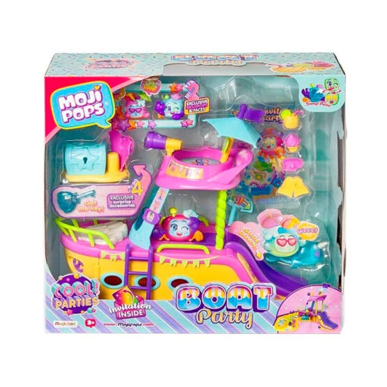 Ігровий набір MOJI POPS S1 – ВЕЧІРКА НА ЯХТІ (яхта, 2 фігурки, аксесуари)