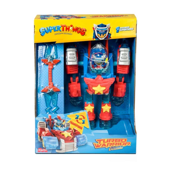 Ігровий набір SUPERTHINGS – СУПЕРБОТ ТРАНСФОРМЕР СИЛА (робот-траснформер, фігурка, аксесуар)