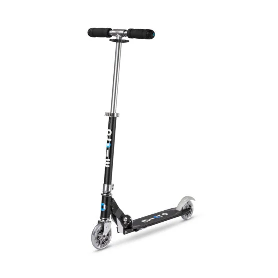 Самокат MICRO серії “Sprite” – ЧОРНИЙ (до 100 кг (kg), двоколісний)