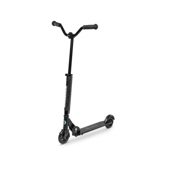 Самокат MICRO серії “Sprite Deluxe” – ЧОРНИЙ (до 100 kg, двоколісний, світло)