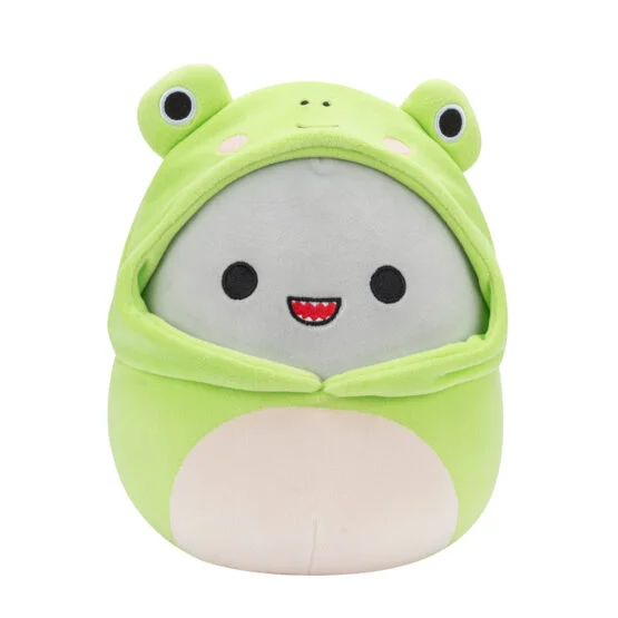 М’яка іграшка SQUISHMALLOWS – АКУЛА ГОРДОН (30 cm, у одязі)