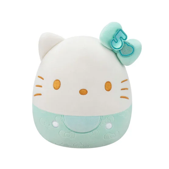М’яка іграшка SQUISHMALLOWS – ХЕЛОУ КІТТІ У СМАРАГДОВОМУ (20 cm)