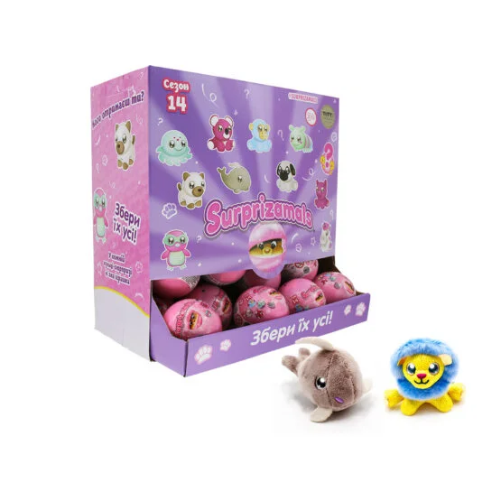 М’яка іграшка-сюрприз у кулі SURPRIZAMALS S14 (11 видів в асорт.)