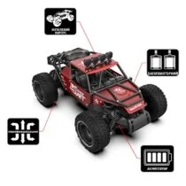 Автомобіль OFF-ROAD CRAWLER з р/к – RACE (матовий червоний, метал. корпус, акум.6V, 1:14)