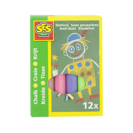 Набір кольорових крейд – МАЛЮК (12 кольорів)