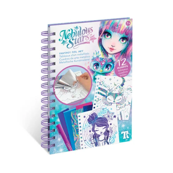 Набір для творчості NEBULOUS STARS – СКЕТЧБУК: ФАНТАЗІЙНЕ МИСТЕЦТВО З ФОЛЬГИ