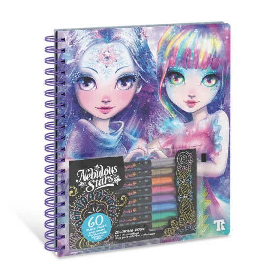 Набір для творчості NEBULOUS STARS – РОЗМАЛЬОВКА: АЙСЕДОРА, ЧОРНІ АРКУШІ