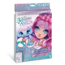 Набір для творчості NEBULOUS STARS – СКЕТЧБУК: КРИСТАЛІЯ, МОТИВИ САМОЦВІТІВ