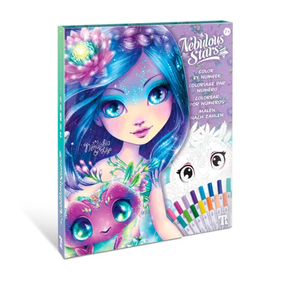 Набір для творчості NEBULOUS STARS – РОЗМАЛЬОВКА ПО НОМЕРАХ: ЧАРІВНІ СВІТИ ЗІРОК