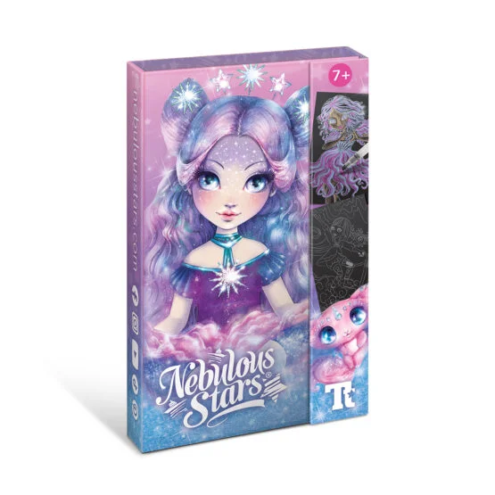 Набір для творчості NEBULOUS STARS – РОЗМАЛЬОВКА З ВОДОЮ, ЧОРНІ АРКУШІ: ВІЗЬМИ В ДОРОГУ