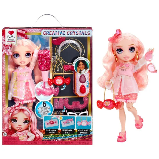 Ігровий набір з лялькою RAINBOW HIGH серії “Creative Crystals” – БЕЛЛА (з аксес.)