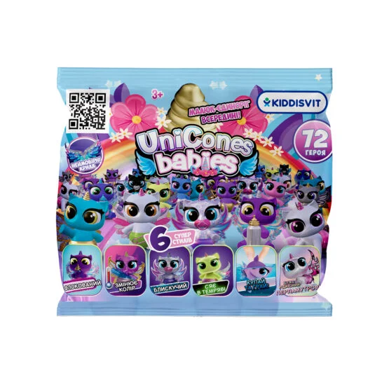 Колекційна фігурка-сюрприз UNICONES «Babies» – ЄДИНОРОЖИК (в диспл.)