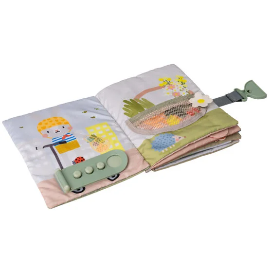 Розвивальна м’яка книжка колекції “Садочок у місті” – БІЗІБУК ЗАЙЧЕНЯТКА