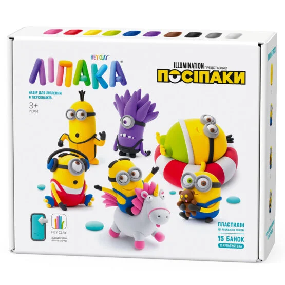 Меганабір пластиліну, що самостійно твердіє, ЛІПАКА – ПОСІПАКИ