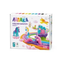 Меганабір пластиліну, що самостійно твердіє, ЛІПАКА – РАЙДУЖНІ ЄДИНОРОГИ