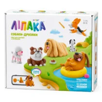 Меганабір пластиліну, що самостійно твердіє, ЛІПАКА – СОБАКИ-ДРУЗЯКИ