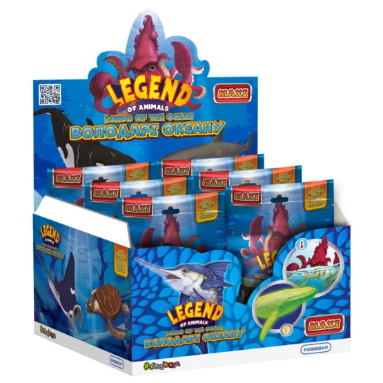 Дисплей стретч-іграшок у вигляді тварини – ВОЛОДАРІ ОКЕАНУ (10 шт.)