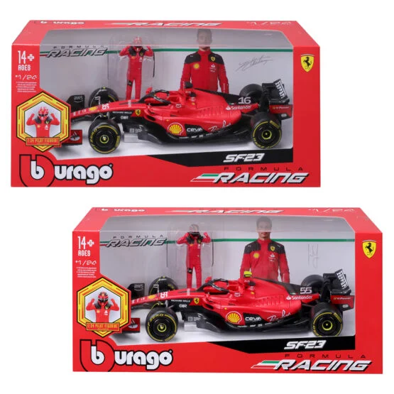 Автомодель з фігуркою – FERRARI SF-23 (1:24)