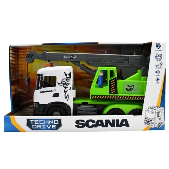 Автомодель серії “Mid Truck” – АВТОКРАН SCANIA (світло, звук)