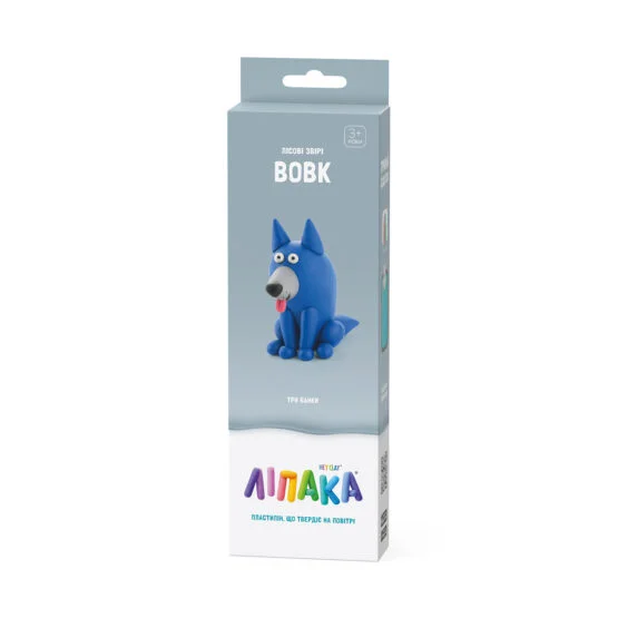 Набір пластиліну, що самостійно твердіє, ЛІПАКА – ЛІСОВІ ЗВІРІ: ВОВК