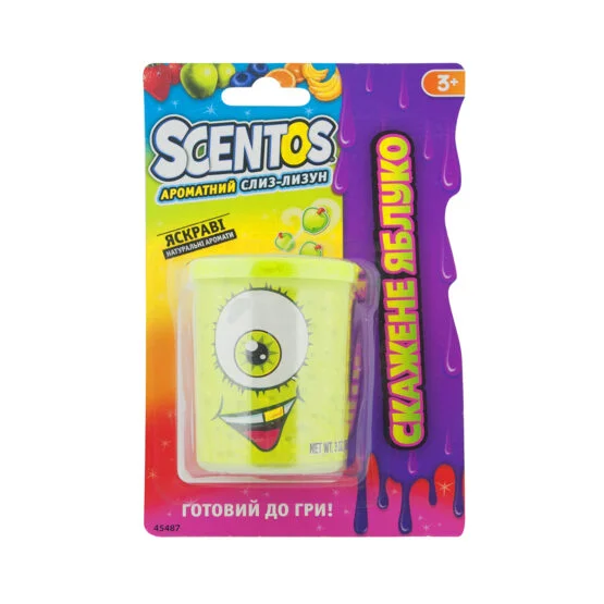 Ароматний слиз-лизун – СКАЖЕНЕ ЯБЛУКО (85г, у банці)